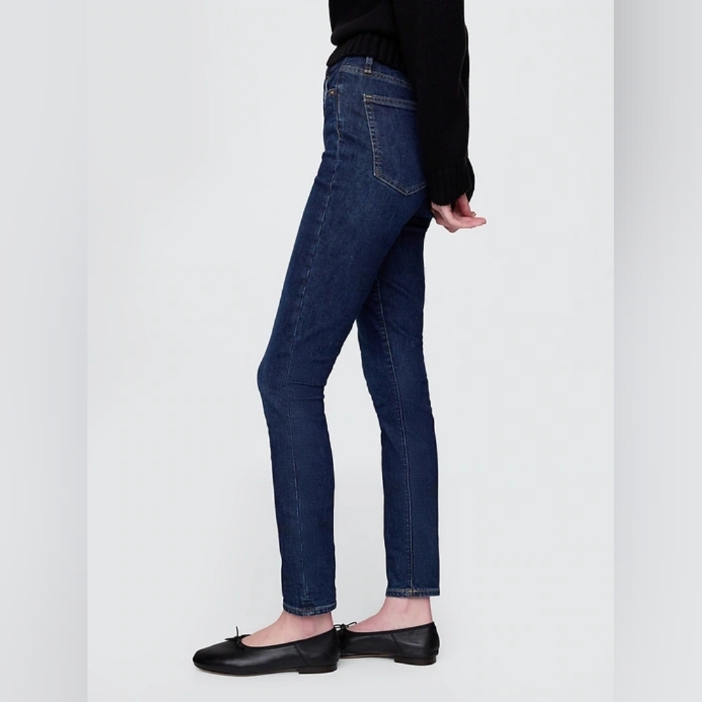 Gap Curvy True Skinny Indigo Dark Wash Jeans - Picture 5 of 16